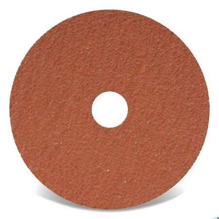 CGW ABRASIVES Quick-Lock Coated Abrasive Disc With Grinding Aid, 4-1/2 in Dia Disc, 5/8-11 Center Hole, 60 Grit, M 48885